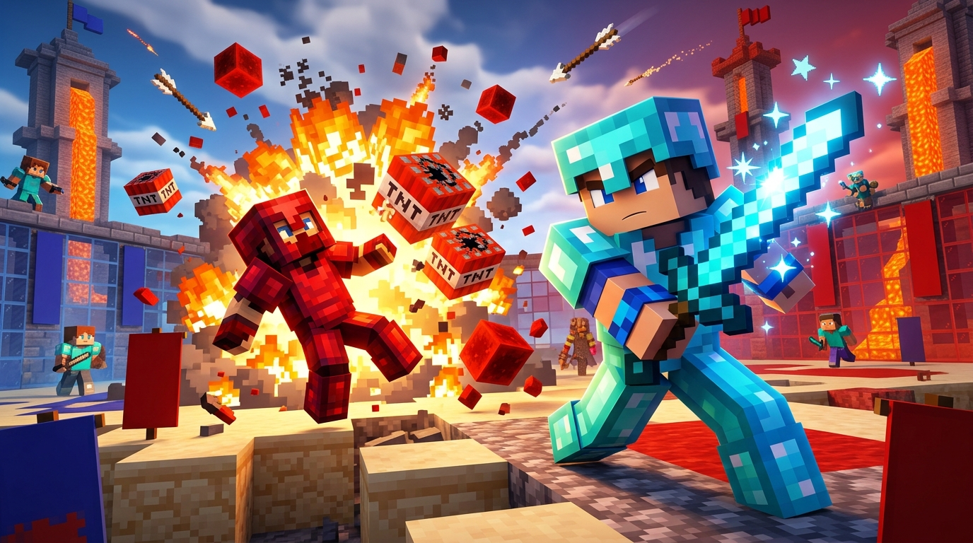 PvP Clutch Minecraft thumbnail example