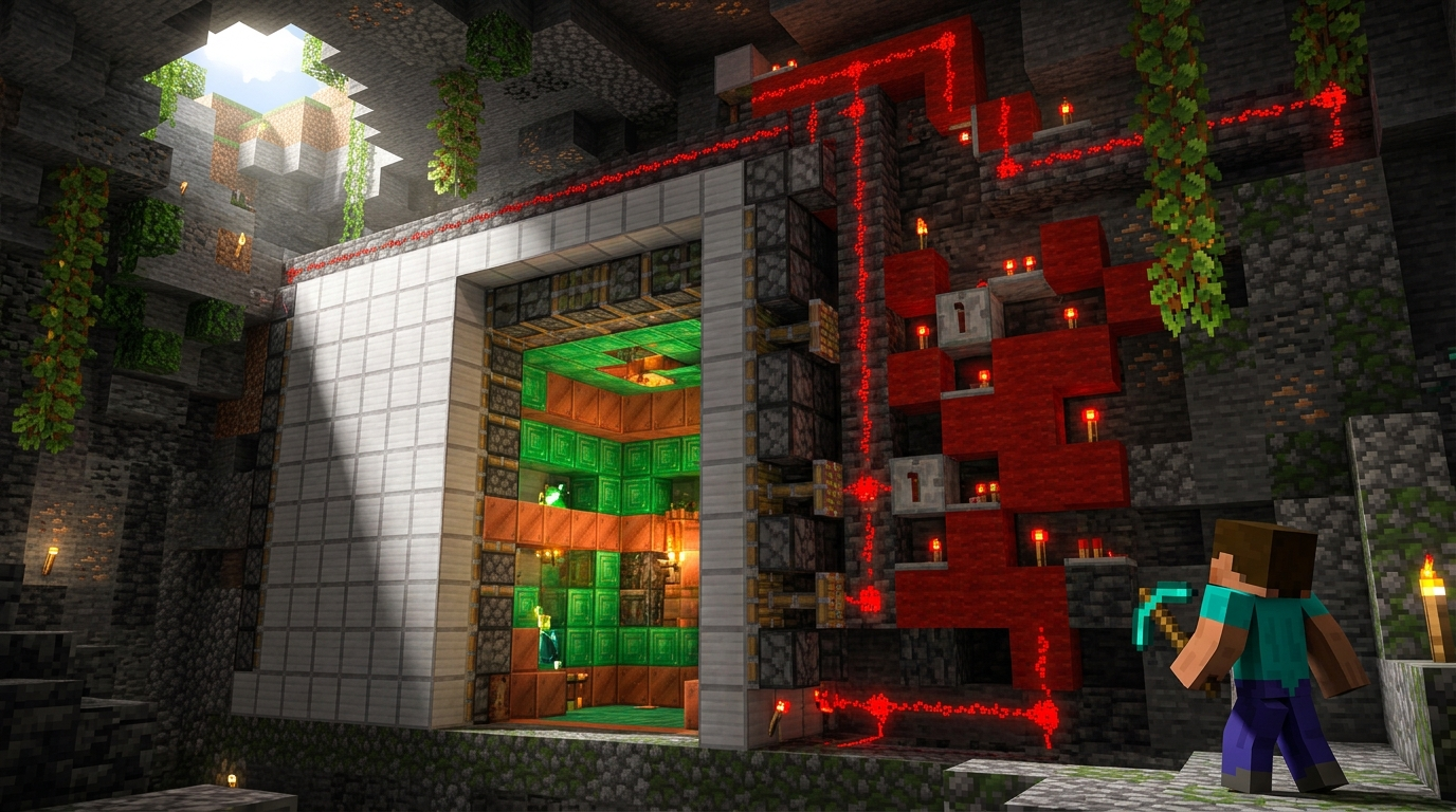 Redstone Build Minecraft thumbnail example